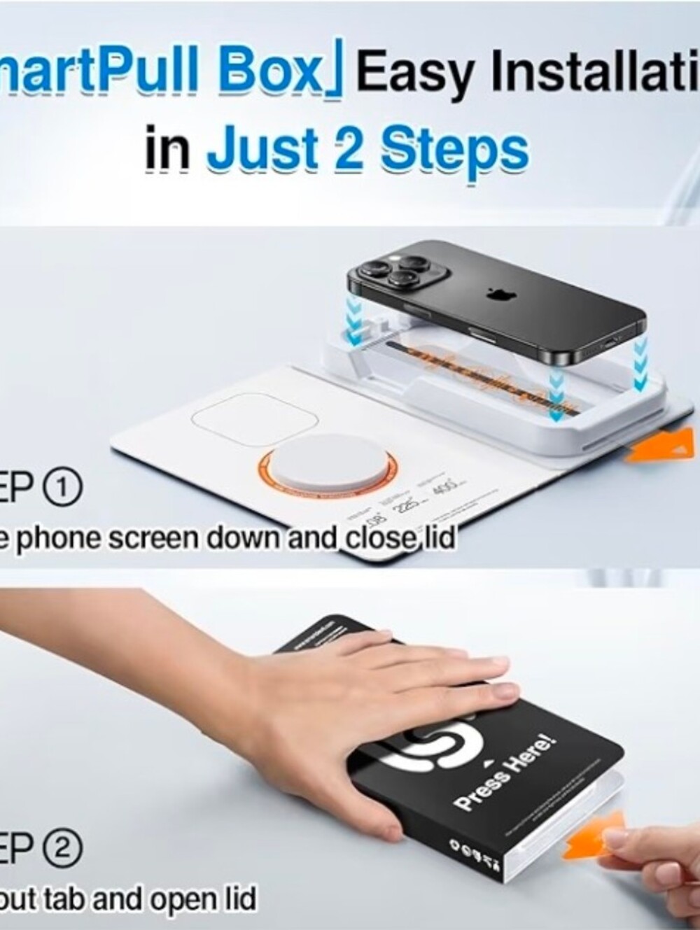 SmartDevil SmartPull Box Tempered Glass Screen Protector Kit - Picture 2 of 7